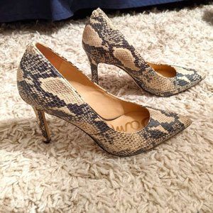 Sam Edelman Snake Print Heels